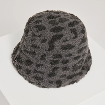 MAZINE || TEDDY FLEECE BUCKET HAT GREY/PRINTED
