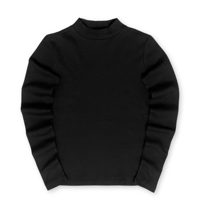MAZINE || TURTLENECK LONGSLEEVE BLACK