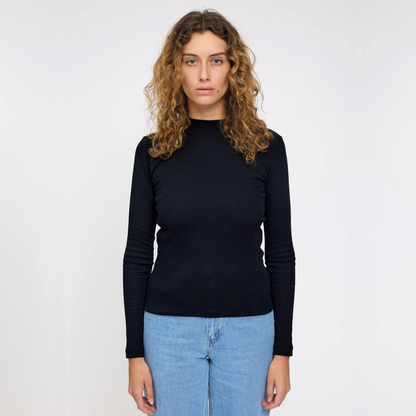 MAZINE || TURTLENECK LONGSLEEVE BLACK