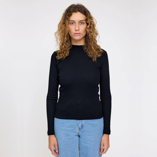MAZINE || TURTLENECK LONGSLEEVE BLACK