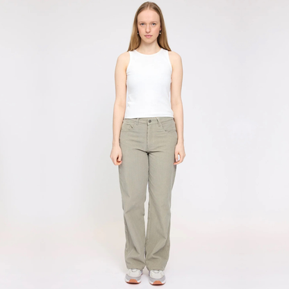 MAZINE || WIDE LEG CORDUROY PANTS light khaki