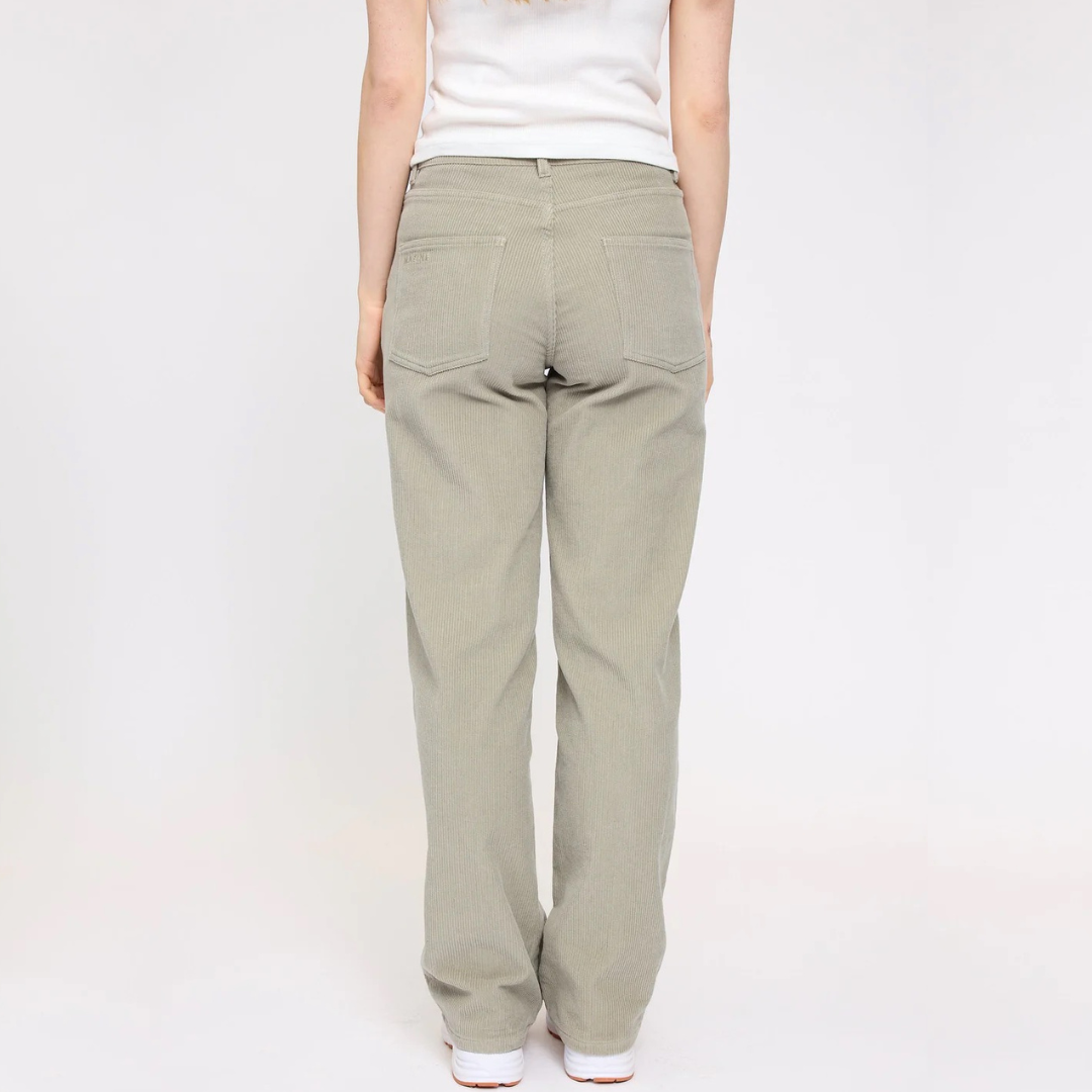MAZINE || WIDE LEG CORDUROY PANTS light khaki