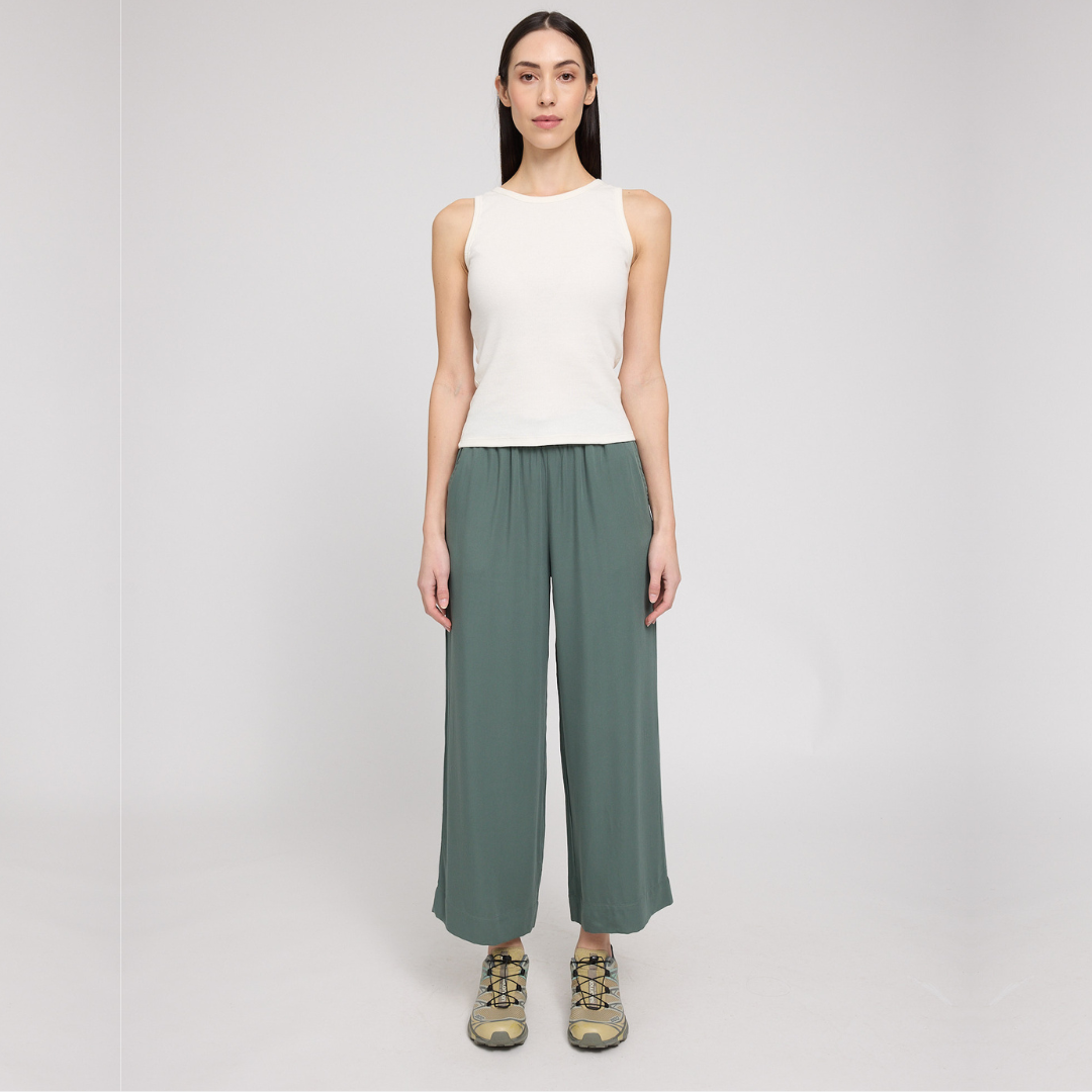 MAZINE || WOMANS WIDE LEG VISCOSE PANT BOTTLE