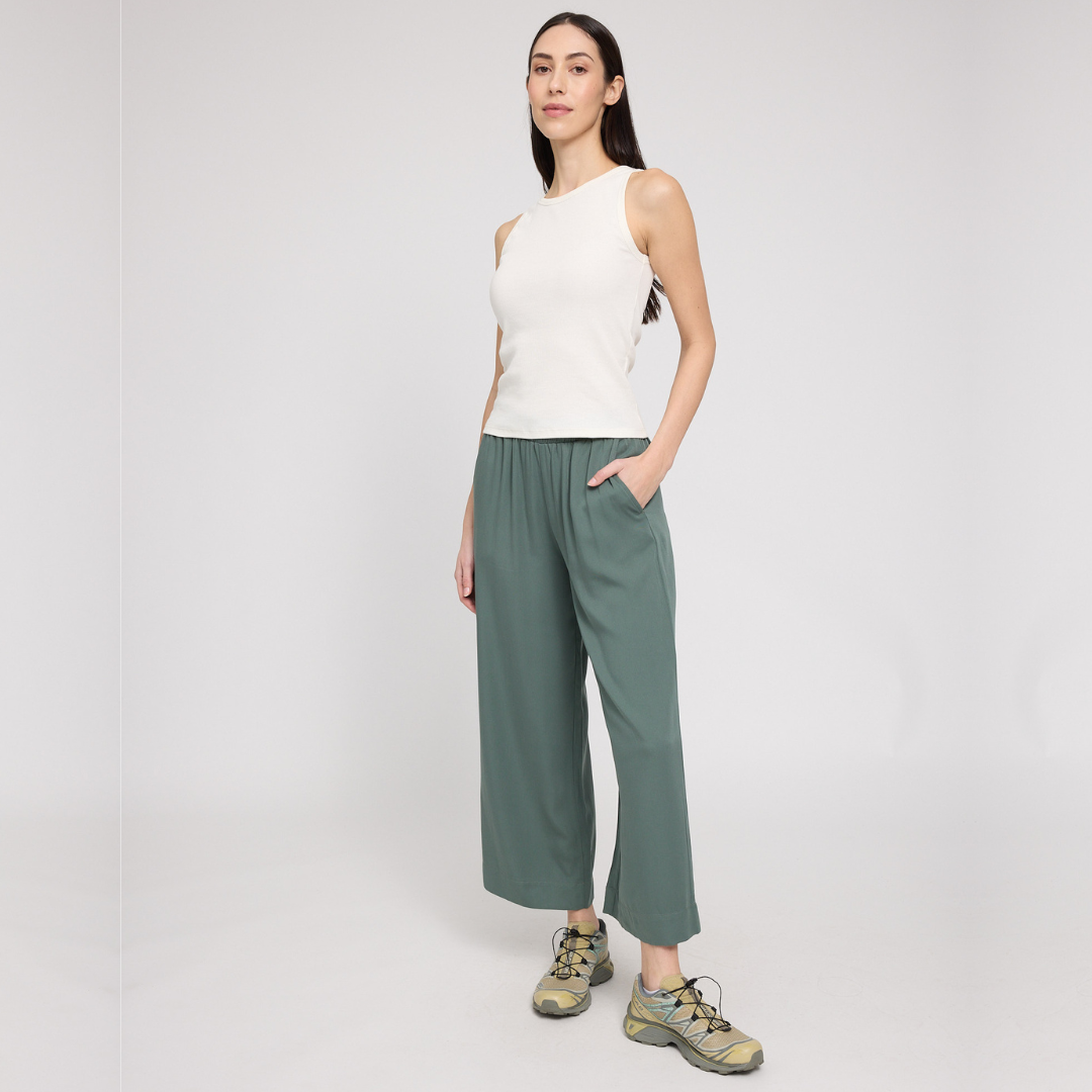 MAZINE || WOMANS WIDE LEG VISCOSE PANT BOTTLE