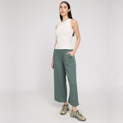 MAZINE || WOMANS WIDE LEG VISCOSE PANT BOTTLE