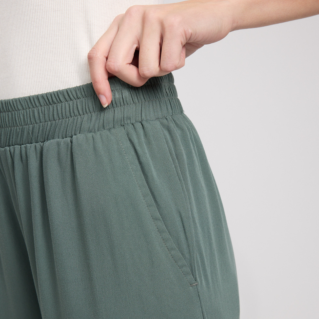 MAZINE || WOMANS WIDE LEG VISCOSE PANT BOTTLE