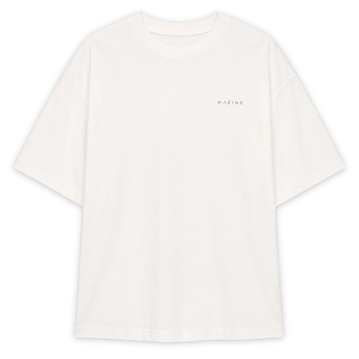 MAZINE || WOMEN BACK PRINT THEME T-SHIRT OFFWHITE/DONUT