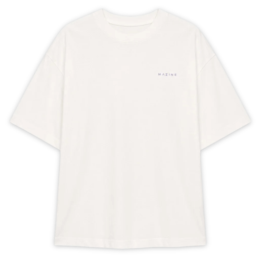 MAZINE || WOMEN BACK PRINT THEME T-SHIRT OFFWHITE/DONUT