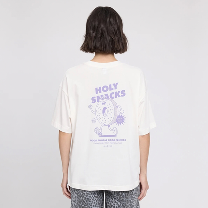 MAZINE || WOMEN BACK PRINT THEME T-SHIRT OFFWHITE/DONUT