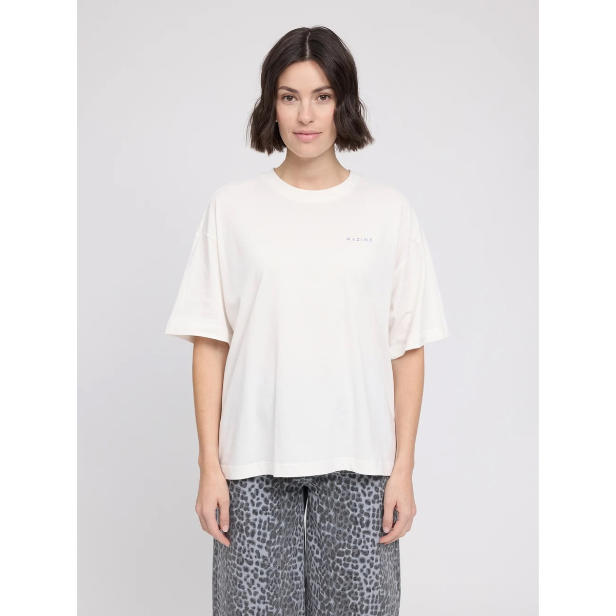 MAZINE || WOMEN BACK PRINT THEME T-SHIRT OFFWHITE/DONUT