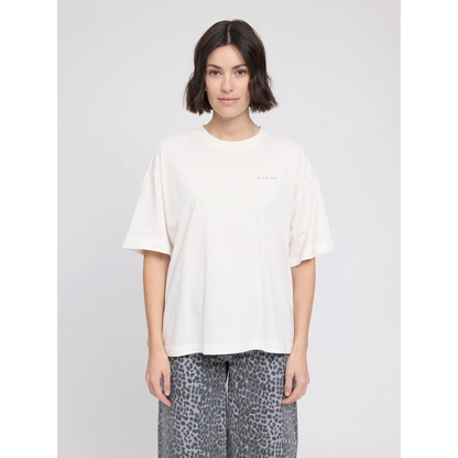 MAZINE || WOMEN BACK PRINT THEME T-SHIRT OFFWHITE/DONUT