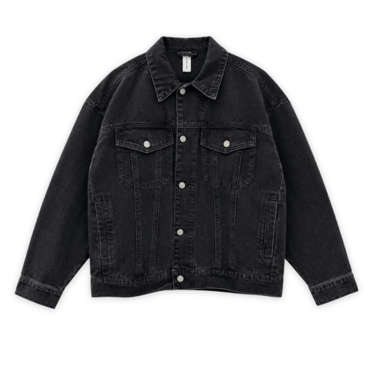 MAZINE || WOMEN DENIM JACKET DARK GREY