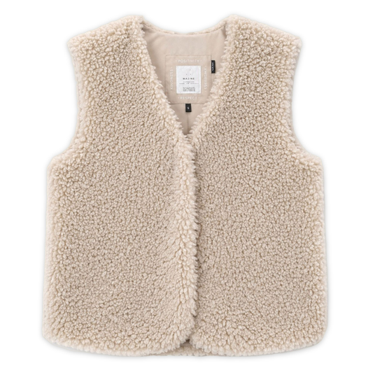 MAZINE || WOMEN FAUX-FUR VEST NATURAL
