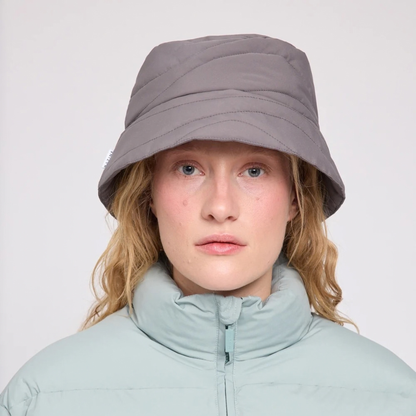 MAZINE || WOMEN WAVES QUILT PADDED BUCKET HAT WARM MUD