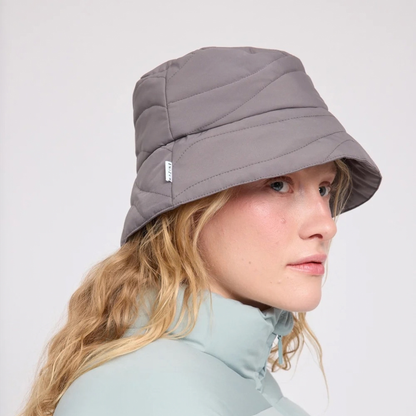 MAZINE || WOMEN WAVES QUILT PADDED BUCKET HAT WARM MUD