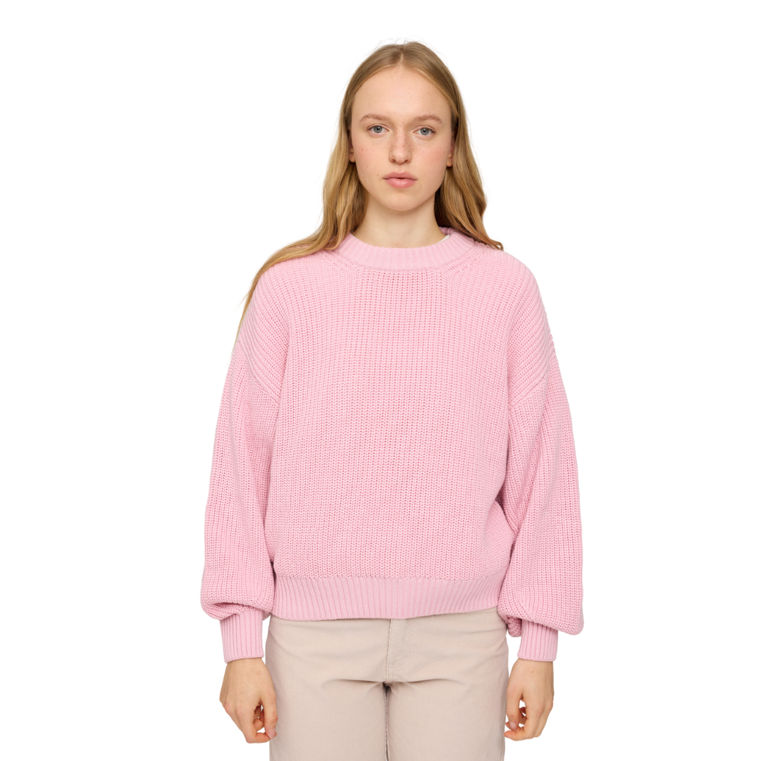 MAZINE || CHUNKY KNIT JUMPER - soft pink