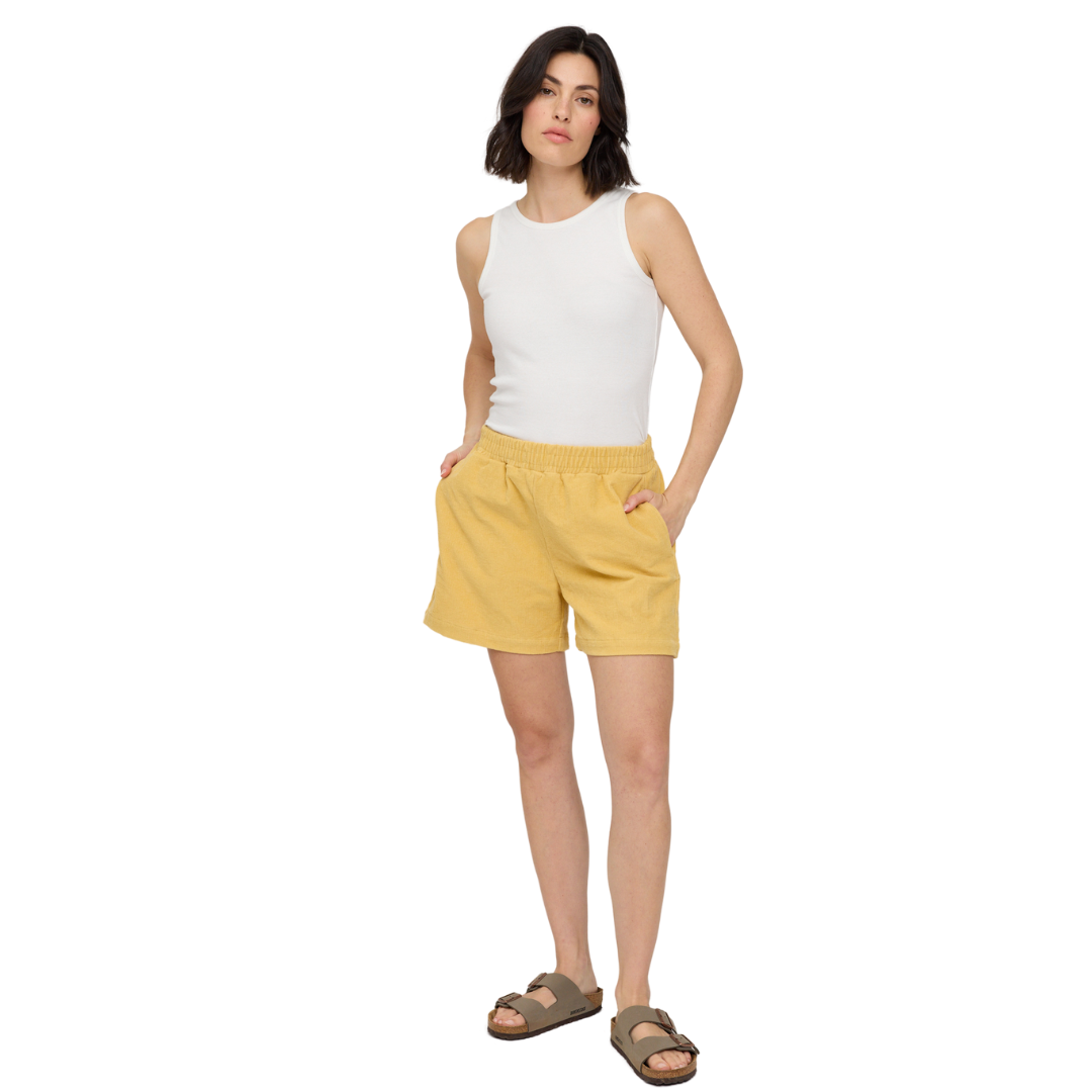 MAZINE || CORDUROY SHORTS - Banana