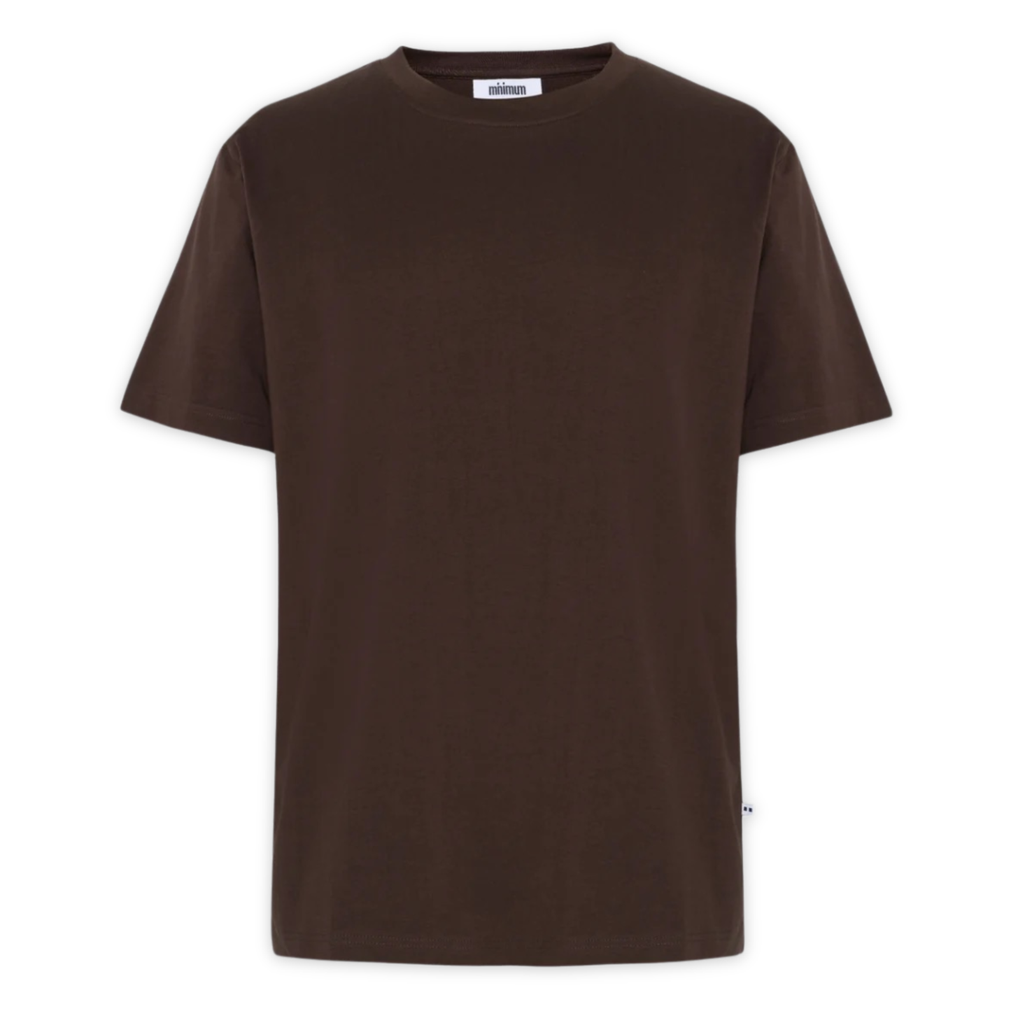MINIMUM || AARHUS T-SHIRT GOTS SEAL BROWN