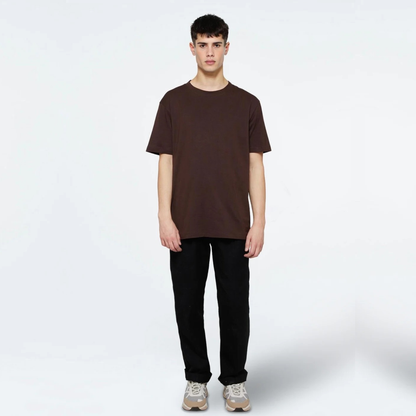 MINIMUM || AARHUS T-SHIRT GOTS SEAL BROWN