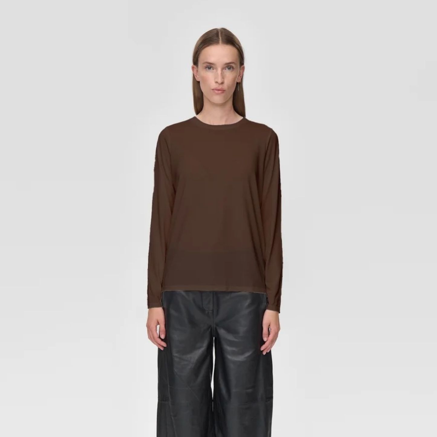 MINIMUM || MARGOT TEE SHAVED CHOCOLATE WOMAN