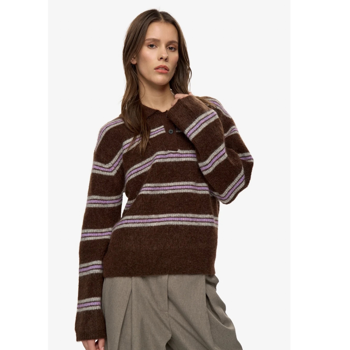 MINIMUM || RANNI POLO SHAVED CHOCOLATE WOMEN