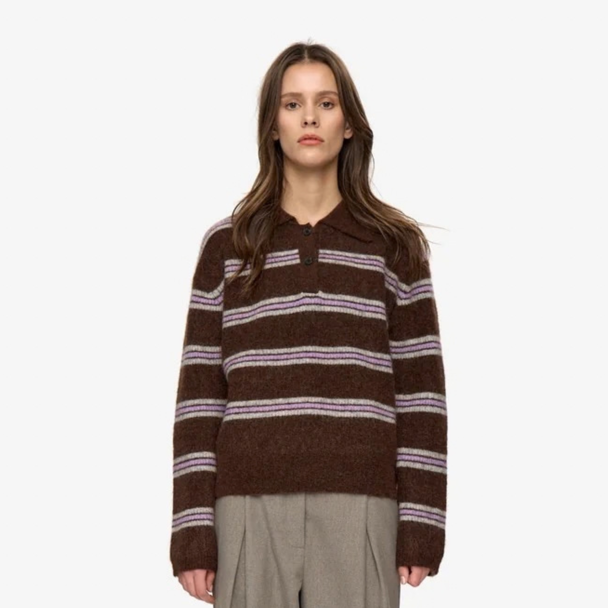 MINIMUM || RANNI POLO SHAVED CHOCOLATE WOMEN