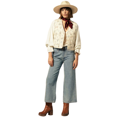 BRIXTON || MARGO CROPPED 5 POCKET PANT LT DENIM
