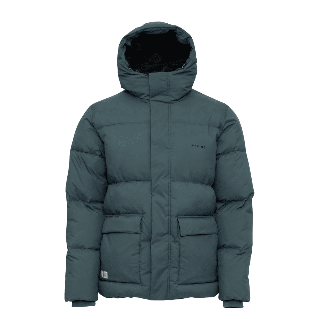 MAZINE || MOONBEAM PUFFER JACKET STEEL BLUE