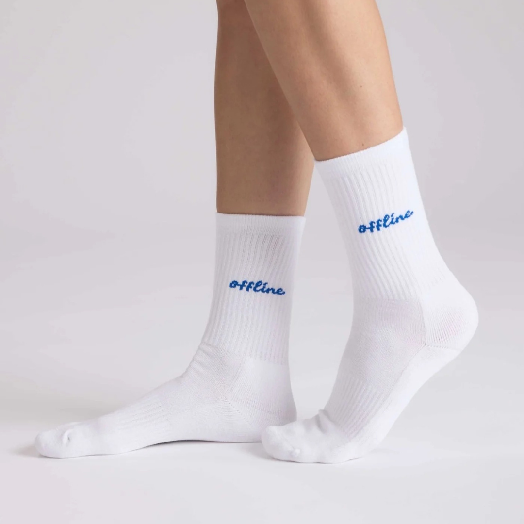 NBDC || OFFLINE SOCKEN WHITE BLUE