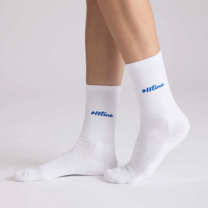 NBDC || OFFLINE SOCKEN WHITE BLUE