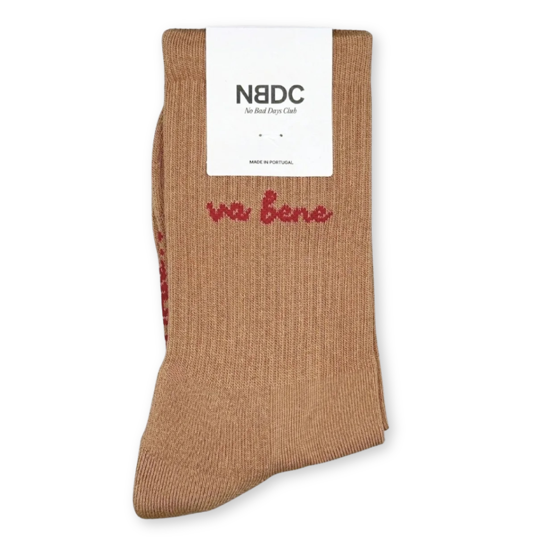 NBDC || VA BENE SOCKEN MOCCHA RED