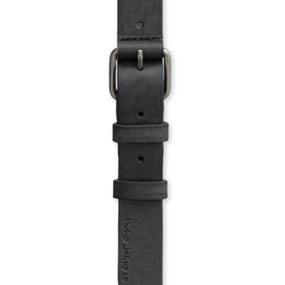 NUDIE JEANS || DWAYNE LEATHER BELT BLACK