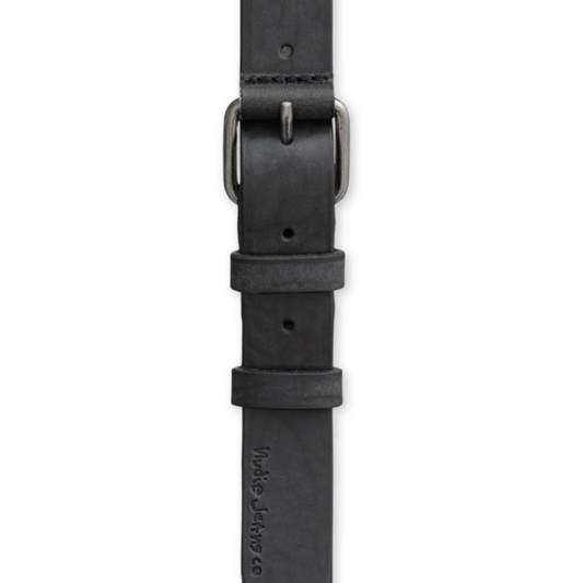 NUDIE JEANS || DWAYNE LEATHER BELT BLACK