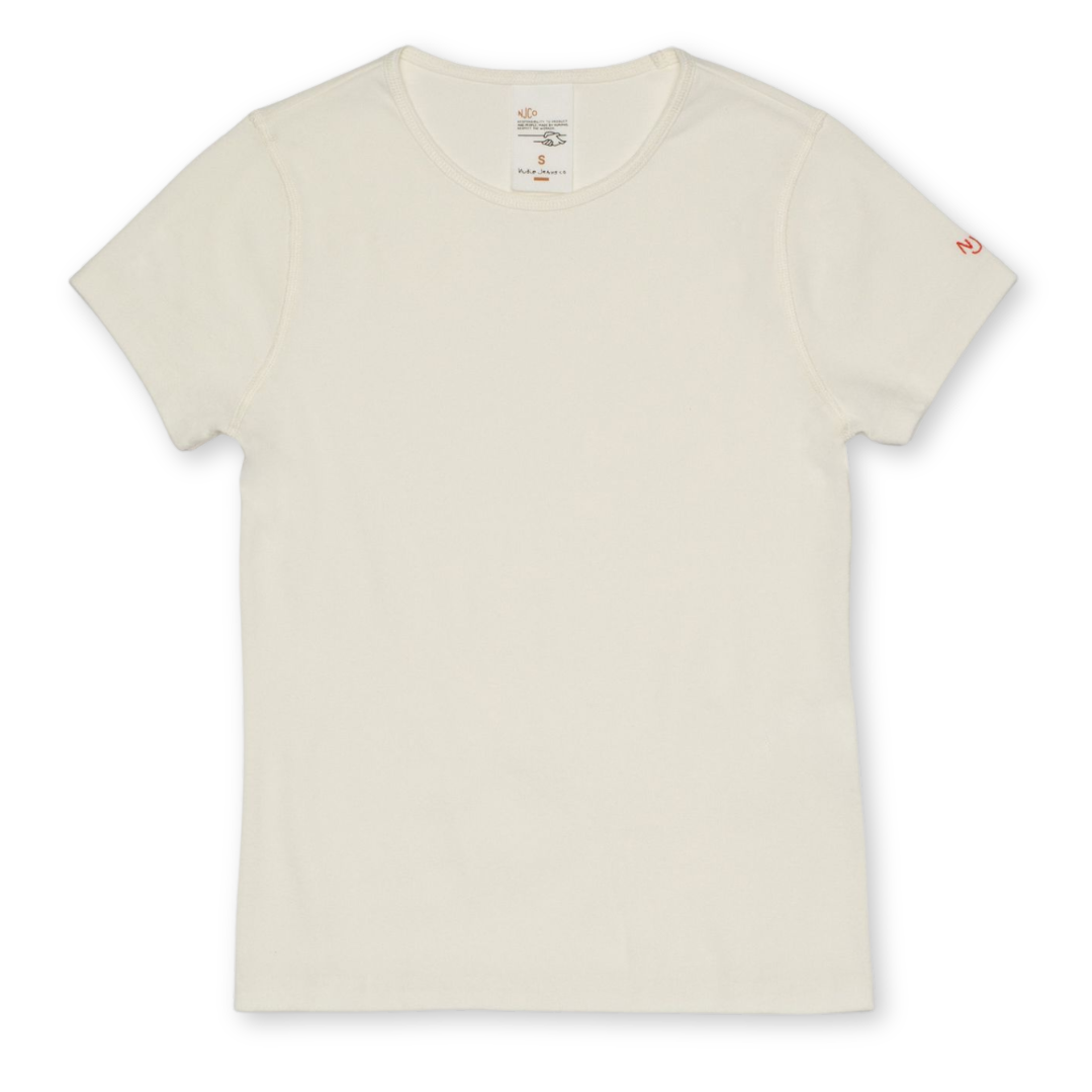 NUDIE JEANS || EVE T-SHIRT OFFWHITE WOMAN