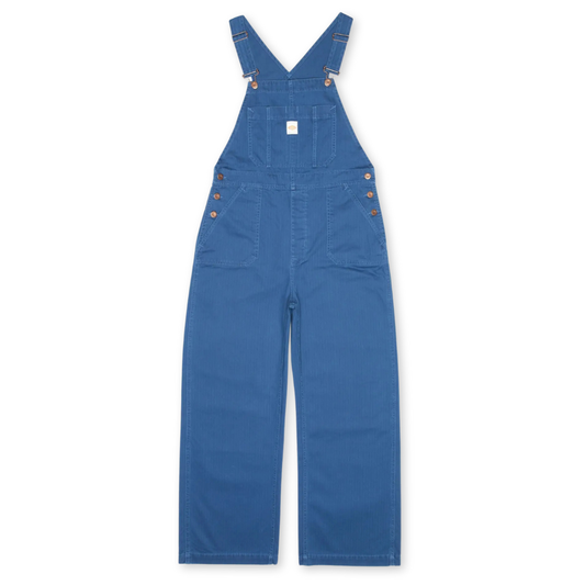 NUDIE JEANS || KLARA DUNGAREES HERRINGBONE BLUE