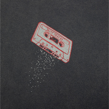 NUDIE JEANS || ROY SALTY TRACKS T-SHIRT ANTRACITE