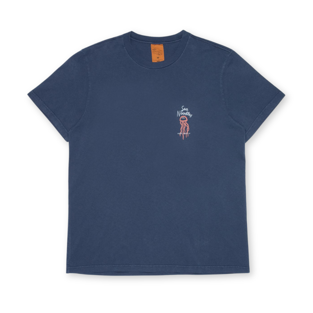 NUDIE JEANS || ROY SEA NOODLES T-SHIRT DARK BLUE
