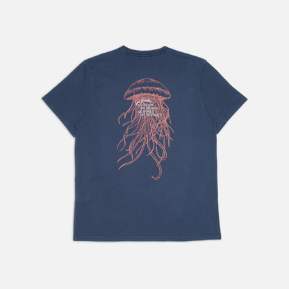 NUDIE JEANS || ROY SEA NOODLES T-SHIRT DARK BLUE