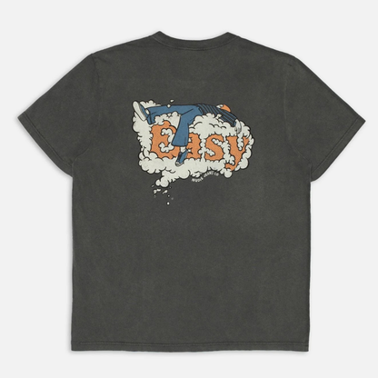NUDIE JEANS || ROY T-SHIRT EASY CLOUD ANTRACITE MEN