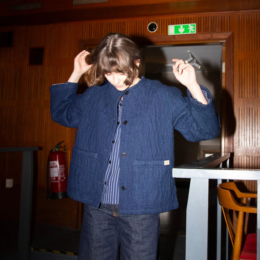 NUDIE JEANS || SANDRA JACKET INDIGO QUILT BLUE