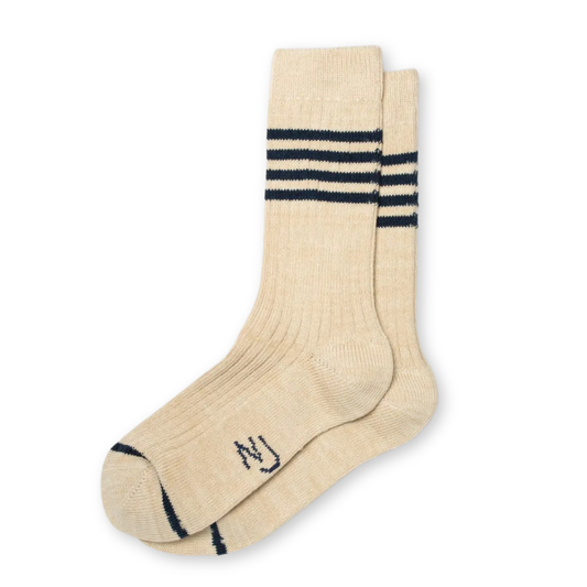 NUDIE JEANS || WOMAN TENNIS SOCKS BLUE/BEIGE