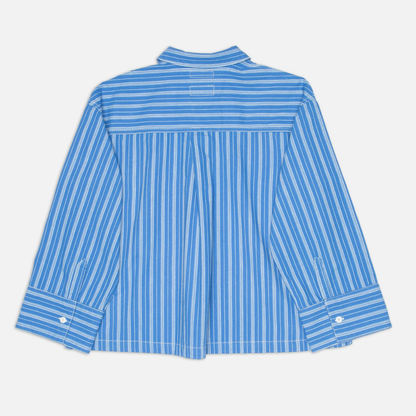 NUDIE JEANS || WOMENS JUTTA SHIRT BLUE/OFFWHITE