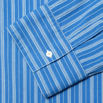 NUDIE JEANS || WOMENS JUTTA SHIRT BLUE/OFFWHITE