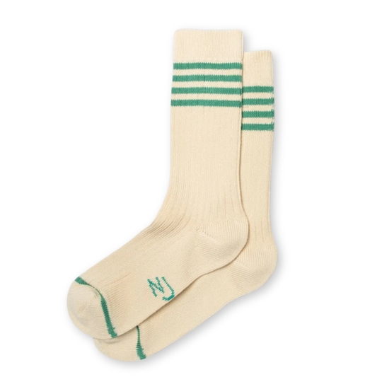 NUDIE JEANS || WOMEN TENNIS SOCKS OFFWH/TURQ