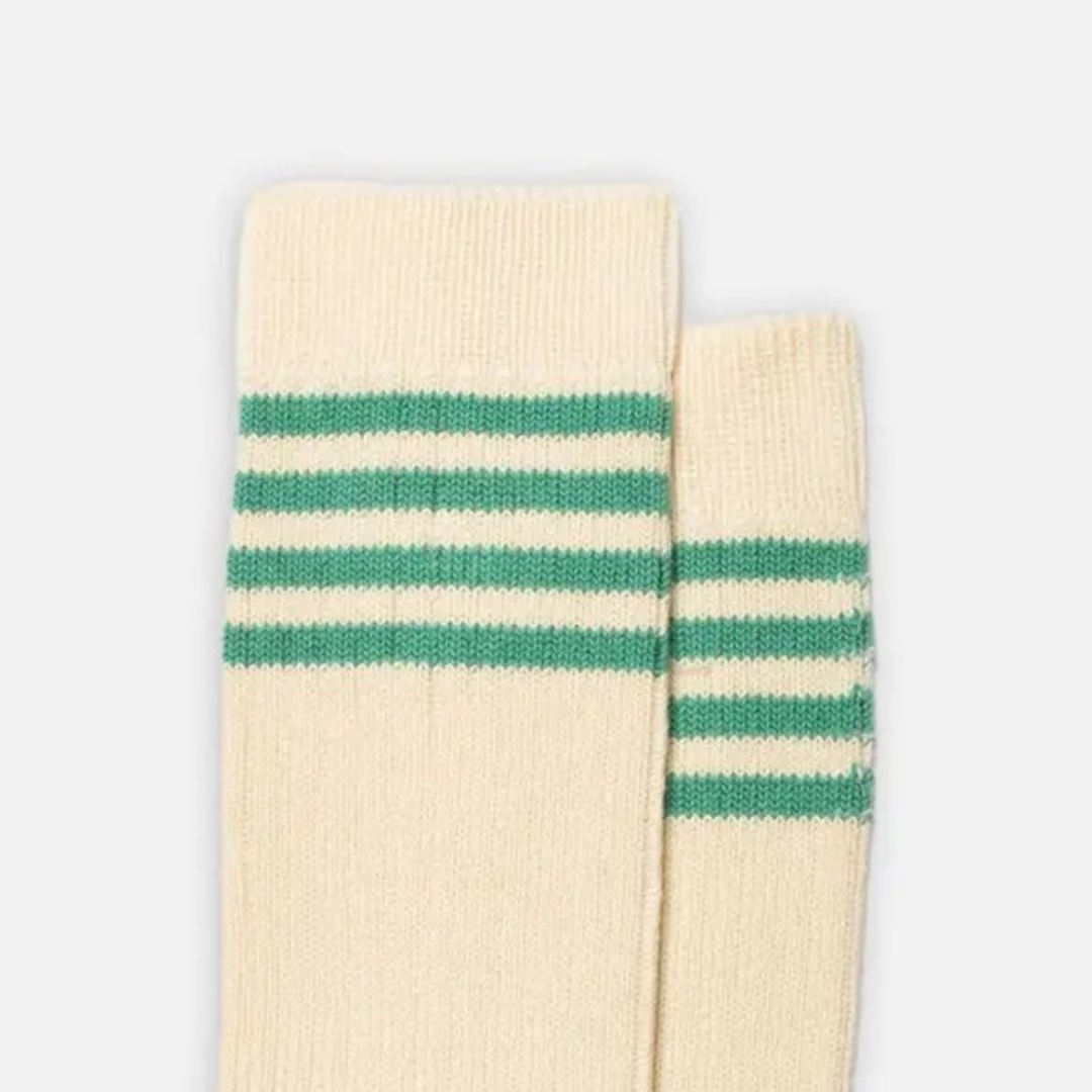 NUDIE JEANS || WOMEN TENNIS SOCKS OFFWH/TURQ