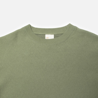 NUDIE JEANS || HASSE CREW NECK SWEATSHIRT GREEN