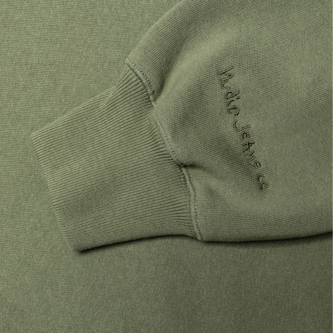 NUDIE JEANS || HASSE CREW NECK SWEATSHIRT GREEN
