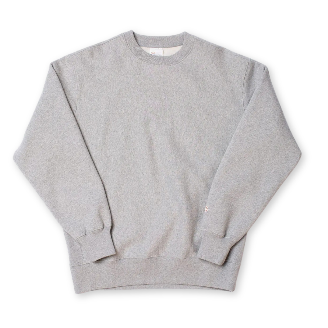 NUDIE JEANS || HASSE CREW NECK  SWEATSHIRT GREY/MELANGE