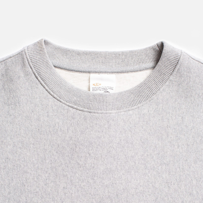NUDIE JEANS || HASSE CREW NECK  SWEATSHIRT GREY/MELANGE