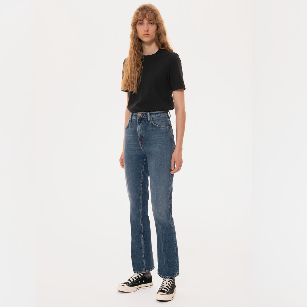 NUDIE JEANS || JONI T-SHIRT ANTRACITE